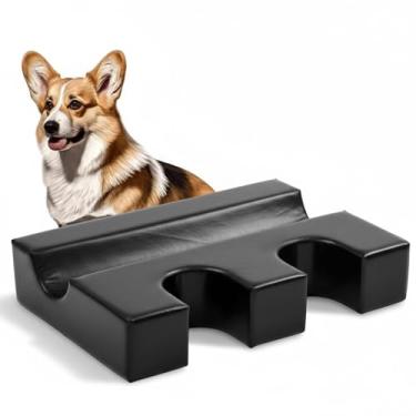 Imagem de Nuanchu Almofada de posicionamento de ultrassom para animais de estimação 76,2 x 50,8 x 15,2 cm Imobilizador veterinário duplo orifício para sonda cardíaca semicircular com cunha em U para exames