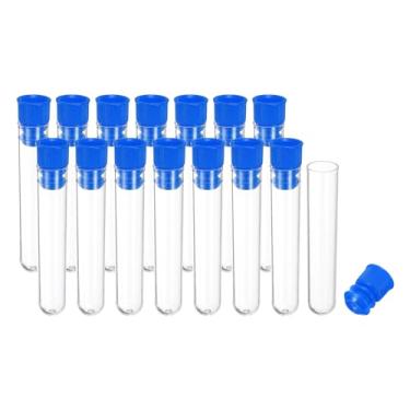 Imagem de Generic Suporte de armazenamento de agulha de costura de plástico de 1,5 x 6 cm, 15 peças de pino de agulha de bordado portátil para tubos de armazenamento de palitos de dente para tricô artesanal