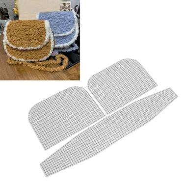 Imagem de Phefop Folhas de Lona de Plástico Transparente Com 5 Pacotes, Superfícies Brilhantes de Malha de Plástico Em Branco Facilmente Cortadas para Bolsa de crochê, Fazendo Projetos de