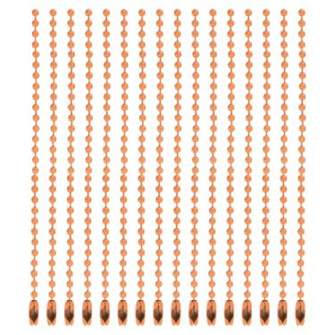 Imagem de Generic 20 peças corrente de contas de bola de 12 cm de 5 polegadas, corrente de bola de metal com conectores para pendurar ornamento, joias, colar, etiqueta de cachorro, chaveiro, decoração de Natal