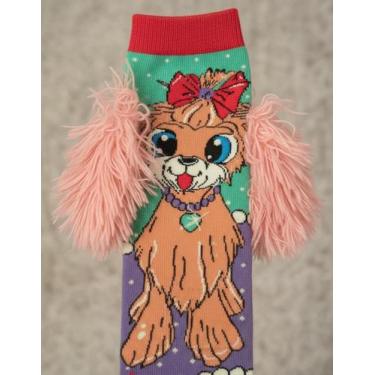 Imagem de Meias Maluca 3d Longa Infantil Personagens Frio Girl cachorrinha rosa 