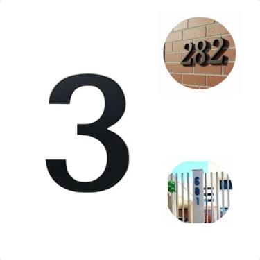 Imagem de Placa De Número Para Casa De Alto Padrão Com Design Moderno e Letras C