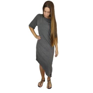 Imagem de Vestido Mid Bico Estonado WSS Brasil Chumbo, Cinza, M