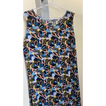 Imagem de Vestido Camiseta Estampado Em Liganete Malha Fresquinha  Plus Size Sol