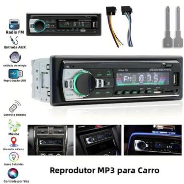 Imagem de Reprodutor De MP3 Para Carro De 60W 4 Canais De Alta Potência Sistema 