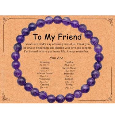 Imagem de Dczosily Pulseira de cruz para mulheres, presentes cristãos para mulheres, presentes de confirmação de batismo de Páscoa, pulseiras de amizade, presentes de aniversário de melhor amiga para mulheres