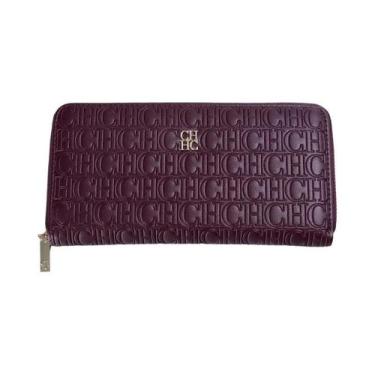 Imagem de Carteira Longa Feminina De Grande Capacidade Em Cor Sólida, Design Clá