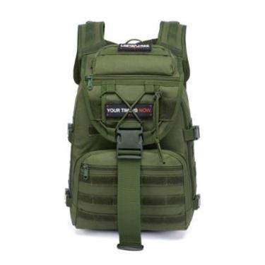 Imagem de Mochila Tática Espaçosa Bolsa Camping Reforçada Grande Exército Notebook Sitema Molle-Masculino