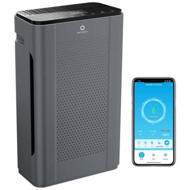 Imagem de Purificador de Ar com Filtro True HEPA, Área até 320 m2 e Controle por APP, Airthereal APH320, Cinza