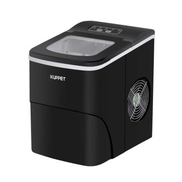 Imagem de Máquina de Gelo KUPPET, Produz 12kg, Dia 9 Cubos, 6 min, Preto 110V