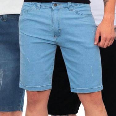 Imagem de Kit 3 Bermudas Masculina Básica Moda Premium Comfort Elegante - Estilo