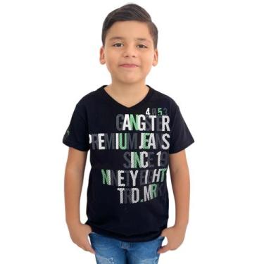 Imagem de Camiseta Infatil Menino Gangster Gola Redonda Linha Premium - ANJ MODA