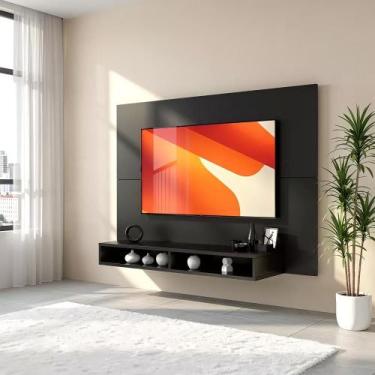 Imagem de Painel Pequeno Para TV 43 Polegadas Suspenso 1,20m Com Nicho - Repleta