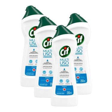 Imagem de Kit 4 Limpadores CIF Cremoso Original 250ml