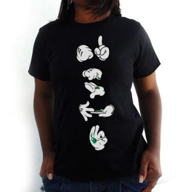 Imagem de Camiseta Feminina 4 e 20  Preta - Hipsters Camisetas, G, Preto