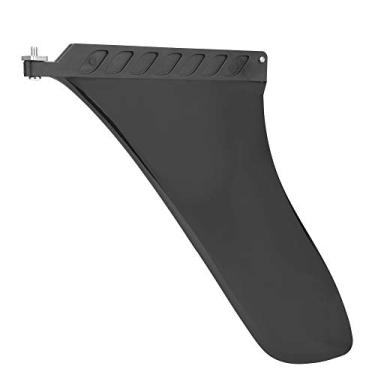 Imagem de SPYMINNPOO Aleta de Prancha de Surf de PVC Leve Anomaly para Aletas Centrais, Leme Prático de Equilíbrio de Bacia Hidrográfica para Longboard, Aleta de Prancha de Surf Anomaly Preta Ecológica de 9