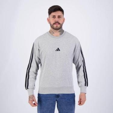 Imagem de Moletom Adidas 3S Cinza-Masculino