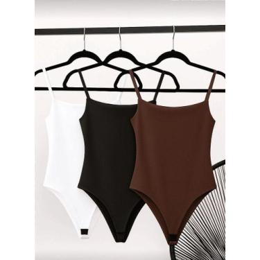 Imagem de Body Feminino Aline - Alças Finas e Confortáveis para Uso Diário - no-