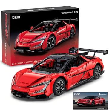 Imagem de CaDA C64011W BYD Official Authorized 1:8 Yangwang U9 Building Set, Remote Control Race Car, 3671 PCS Collector Model for Adults, Tech Display Gift for Men