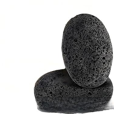Imagem de Esfoliante de pés de pedra vulcânica natural, ferramenta de pedicure esfoliante inodoro para pés e mãos suaves, remoção de calos, 2 unidades