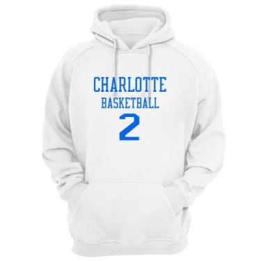 Imagem de Blusa Moletom Capuz Basquete Charlotte Basketball número 2 - Loja Clic