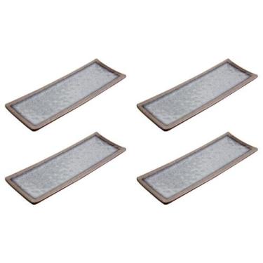 Imagem de Conjunto Prato Travessa De Melamina Nippon Comida Japonesa Sushi - Cas