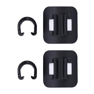Imagem de Guia de cabo de freio para bicicleta, adaptador de mudança de montagem em liga de alumínio durável para bicicleta de montanha, bicicleta de estrada, preto, 2,2 cm, 6 pacotes (2 pacotes)