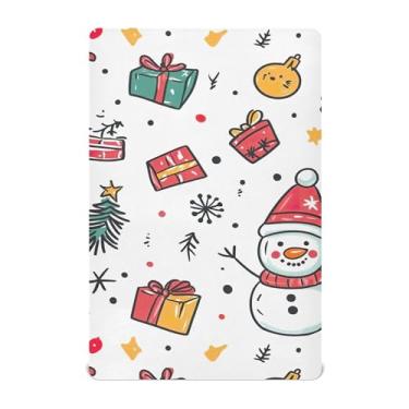 Imagem de xigua Lençol de berço fofo de Natal para meninas e meninos, lençol macio e respirável adequado para berço padrão e cama infantil 71 x 132 cm