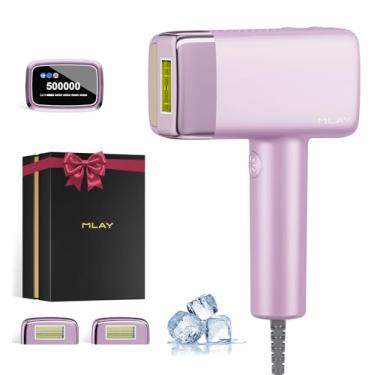 Imagem de Depilador a Laser IPL MLAY T14 com Resfriamento, 1500.000 Flashes, ANVISA, Cartucho Substituível, 5 Níveis, Flash Automático (2/s), Rápido e Indolor, Depilação Duradoura em Casa, Unissex, Bivolt – Rosa