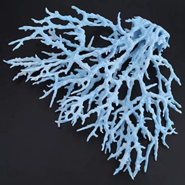 Imagem de RiToEasysports Planta Artificial, Ornamento de Aquário de Plástico Com Cores Vivas, Adequado para água Doce e Salgada, Perfeito para Tanques de Peixes e Jardins (L)