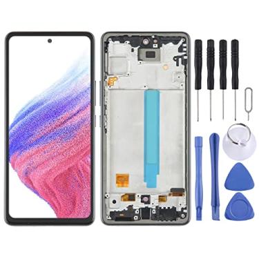 Imagem de Hiregolish Peças de reparo de tela, para Samsung Galaxy A53 5G SM-A536 6,5 polegadas OLED LCD digitalizador de tela conjunto completo com moldura, conjunto de substituição de tela com kits de reparo