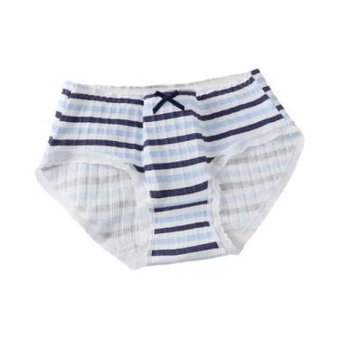 Imagem de Calcinhas De Algodão Para Meninas Com Estampa De Laço, Respirável, Lev