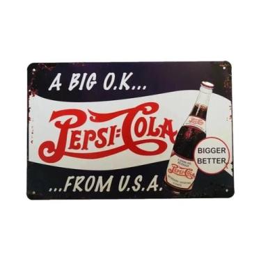 Imagem de Placa De Metal Retrô Vintage Cola 7-UP Para Decoração De Parede De Coz