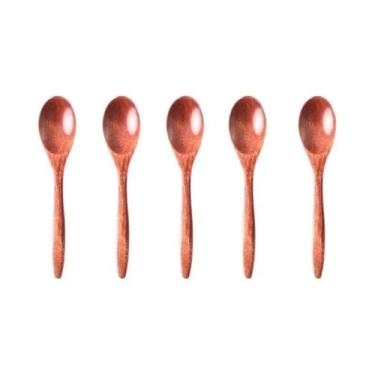 Imagem de Conjunto De 6 Colheres De Chá De Madeira, Mexedores De Café, Colheres 