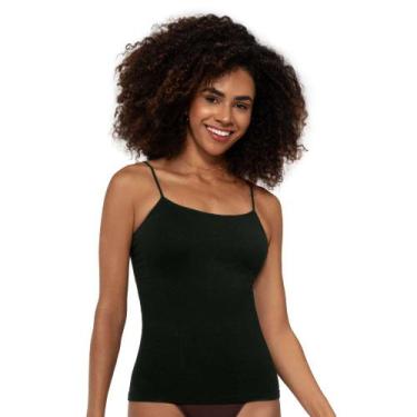 Imagem de Regata Slim Modeladora sem Costura Preto Zee Rucci, GG