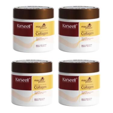 Imagem de Kit 4 Unidades Karseell Collagen Mascara