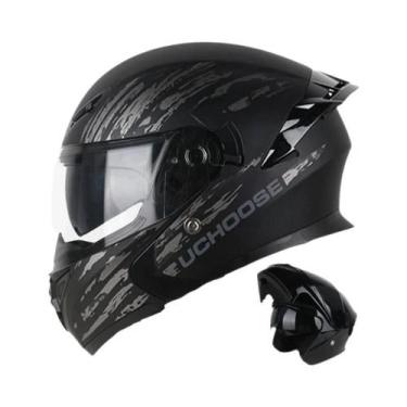 Imagem de Capacete De Motocicleta Unissex Com Proteção Total Para O Rosto, Uchoo