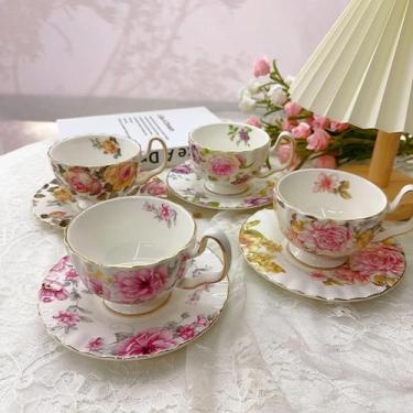 Imagem de Conjunto De Xícara E Prato De Cerâmica Estilo Europeu De 180ml Para Ch