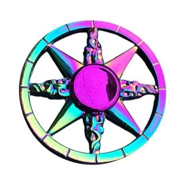 Imagem de Fidget Spinner Metálico De Alta Velocidade Colorido Com Design De Dedo
