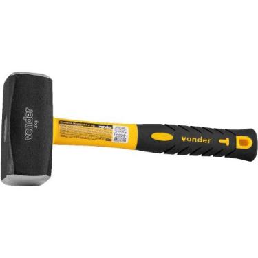 Imagem de Marreta quadrada 2 kg com cabo de fibra - 35.89.003.200 - Vonder