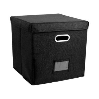 Imagem de Caixa De Armazenamento Para Discos De Vinil Dobrável De 13 Polegadas, 