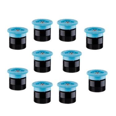 Imagem de Kit 10 Bocal Ajustável 6A Para Aspersor Hunter Pro Spray Azul