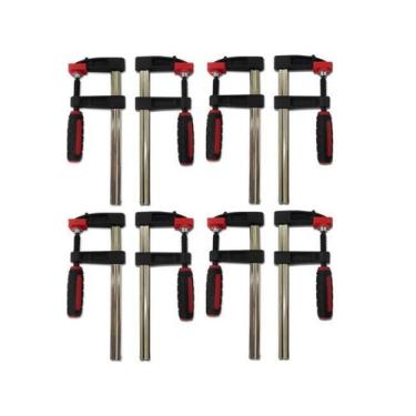 Imagem de Kit 8 Grampos P/ Carpinteiro Tipo Sargento 200x50x260mm Onetools