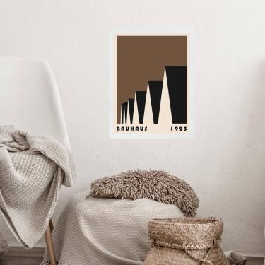 Imagem de Quadro Bauhaus Marrom - Factory Roofs 45X34Cm