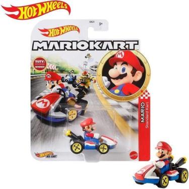 Imagem de Hot Wheels Mario kart Mario Standard Kart Coleção Original 1magnus, Az