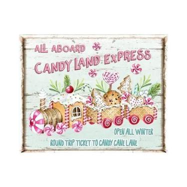 Imagem de Pôster Vintage De Natal Para Cozinha: Letreiro De Padaria De Biscoitos