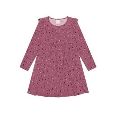 Imagem de Vestido Manga Longa Infantil Malha Alakazoo Ref. 65691-Feminino