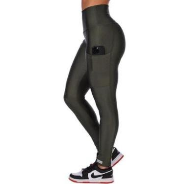 Imagem de Calça Legging Cós Alto Fitness Cirrê Com Bolso Summer Soul-Feminino