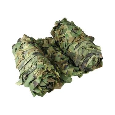 Imagem de Rede De Camuflagem Woodland, Tela De Sombreamento Para Caça, Camping E