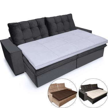 Imagem de Pillow Top para Sofá Retrátil e Reclinável de Fibras Macias Futon Almofada 200x100cm - bf Colchões